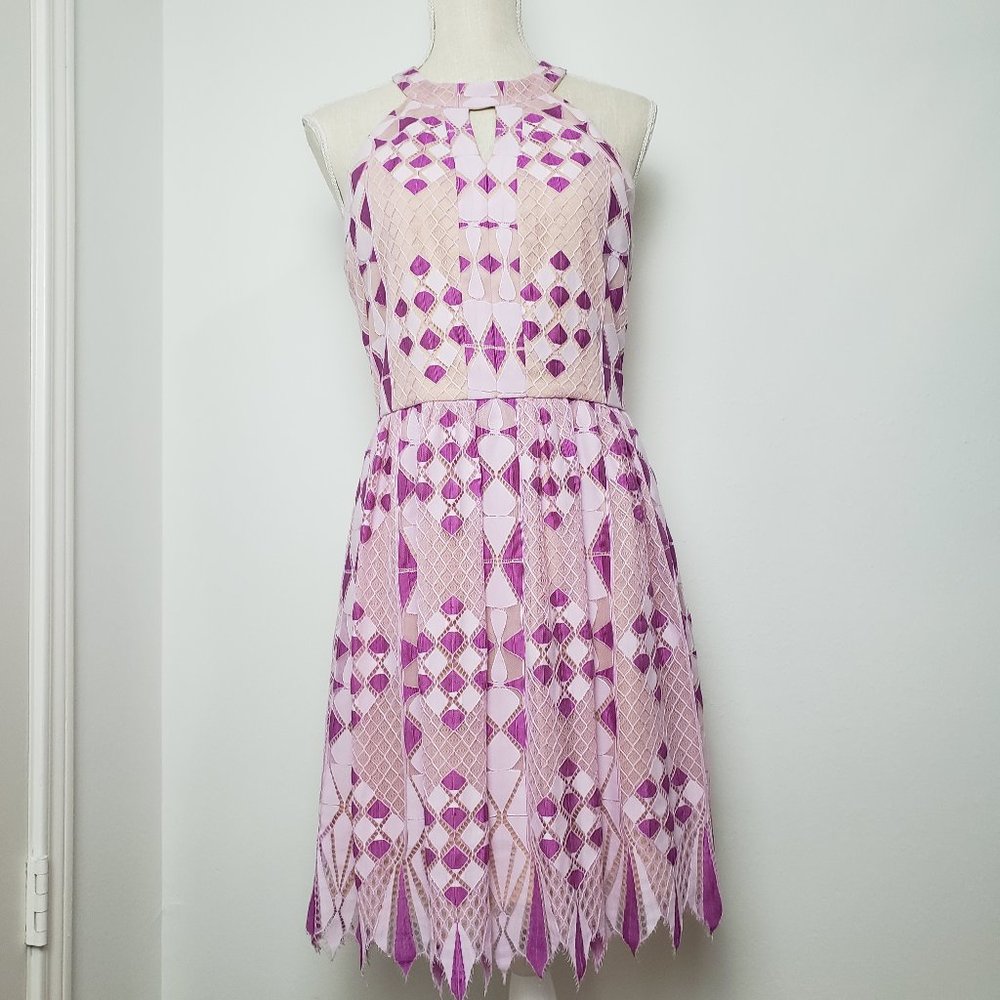 Gianni Bini pink  lace dress  size 6
